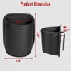 Leather Car Cup Holder Organizer (2-Pack) | Anti-Sag Clip On