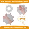 Pack of 10 Acupressure Ring Set, Finger and Wrist Massage