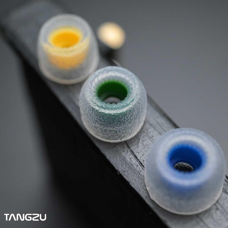 TANGZU Tang Sancai Wide Bore Eartips, Silicone in-Ear Monitor Ear