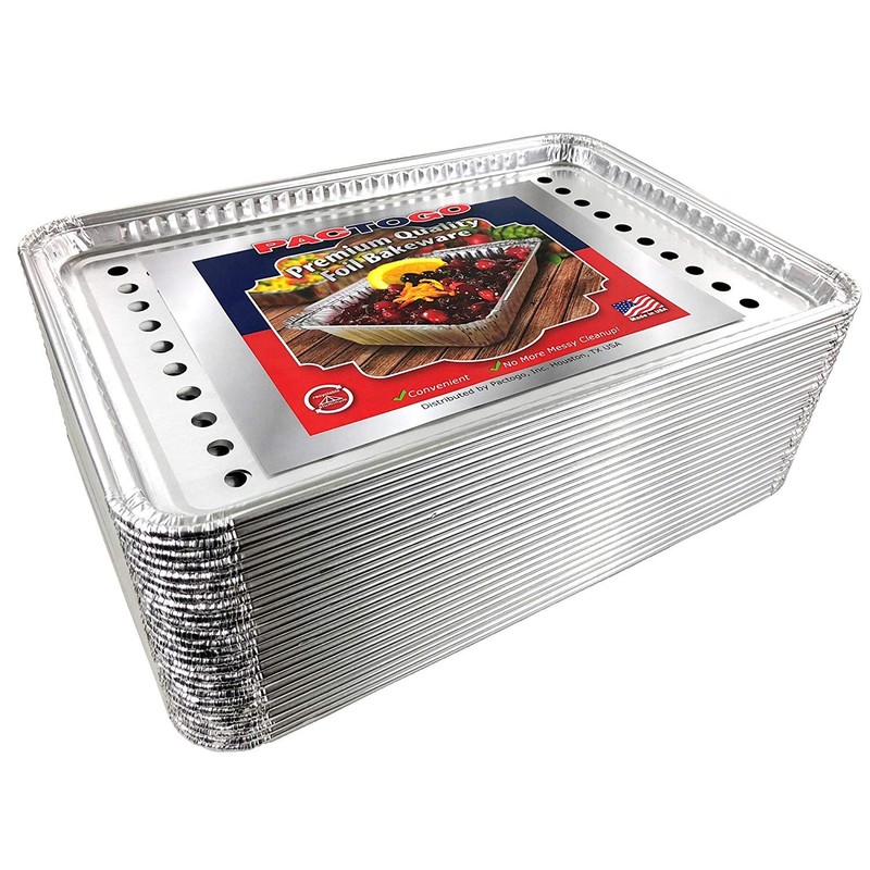 Pactogo 16" x 11" Aluminum Foil BBQ Gourmet Grill Topper