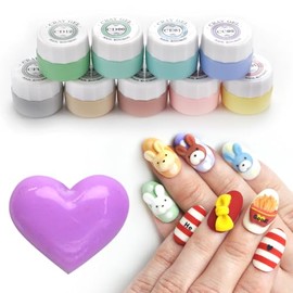 Clay Gel 3D Gel Color Gel Gel Nail Popular Self Gel Nail 3D Art ([CC02])