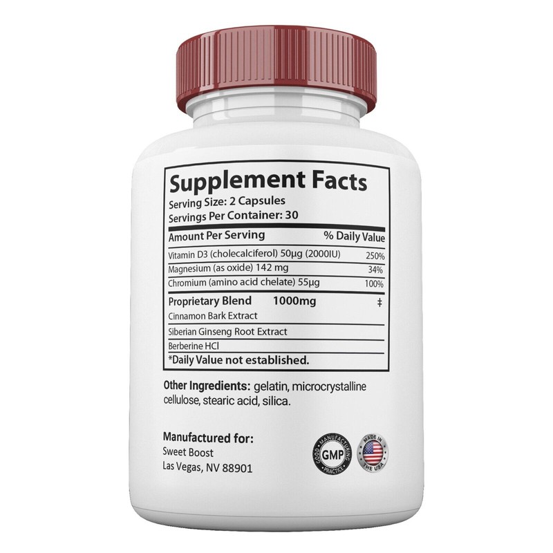 Sweet Boost Glycogen Support Capsules, Max Strength , SweetBoost Pills