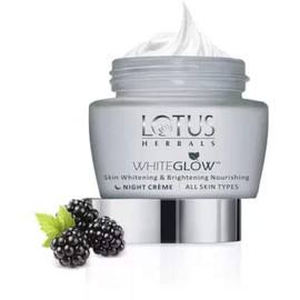 Lotus Herbals WhiteGlow Skin Whitening And Brightening Nourishing Night Creme 60g