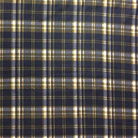 Pico Textiles 4 Yards Bolt - Dark Navy Tartan Fleece Fabric - Sold by The Bolt - Print Fleece Fabric - Ideal for Sewing Projects, Scarves, No Sew Fleece Throws and Tie Blankets