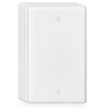 Decorator Wall Plate Blank Switch Plate Outlet Cover,Unbreakable Polycarbonate Thermoplastic,