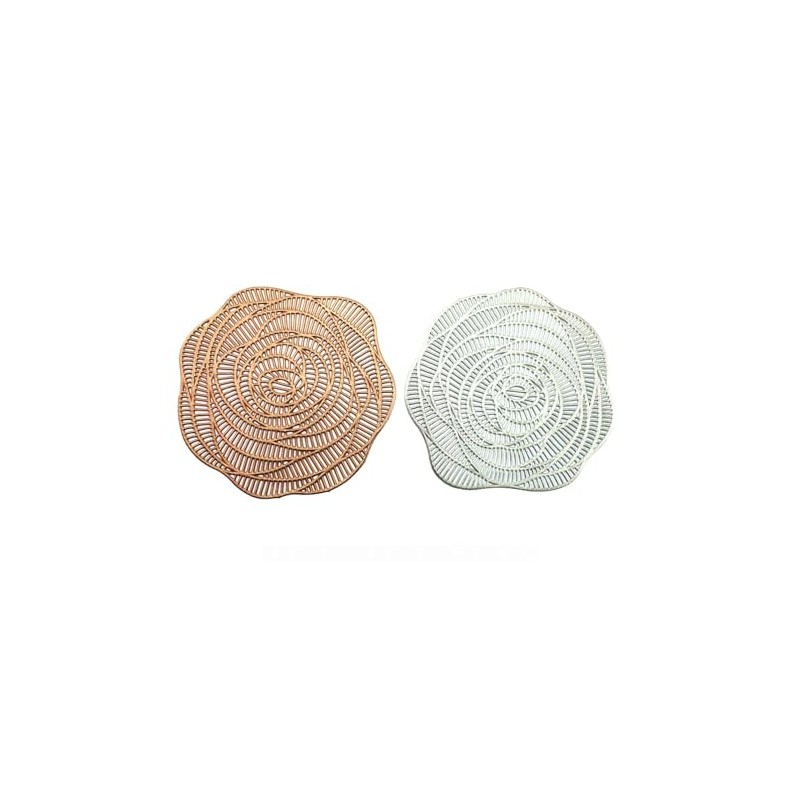 speed mao Fashionable Rose Coaster PVC Insulated 10 Piece Set,