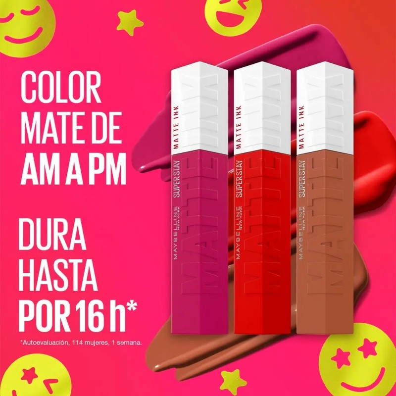 Labial Líquido Maybelline Larga Duración Mate Matte Ink