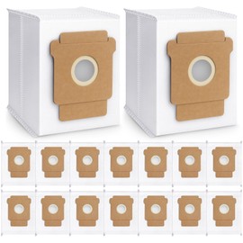 Bluevisk - Paquete de 16 bolsas de polvo para iRobot Roomba Essential Q0520/Plus 405 Combo/Plus 505 Combo/Plus 504 Vac/Y0140 Combo/Y0110/Q0120/Q011/104 Combo/105 Combo/105 Combo/105 Vac/Max 70 Bolsa