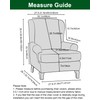 CRFATOP Wingback Chair Covers 2 Pieces Stretch Printed Wing Back