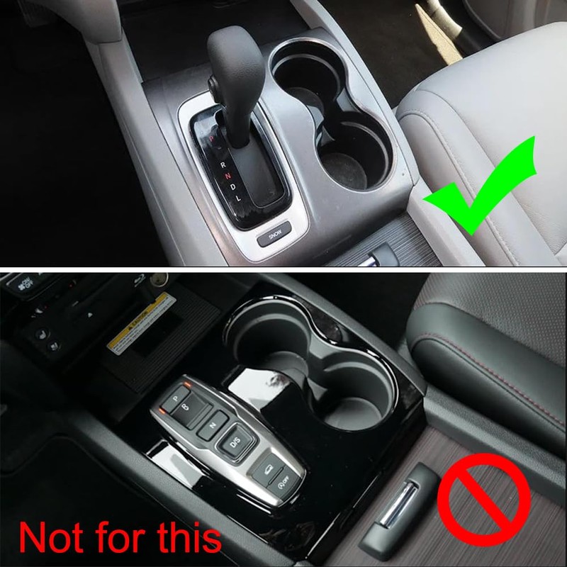 Kolya Matte Black Interior Center Console Gear Shift Panel Cover