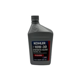 Cyclemax 10W-30 Semi Synthetic Engine Oil Change Kit compatible with Kohler Lawnmower Engines