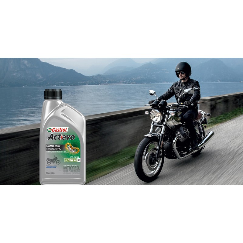 Castrol 06130 Actevo X-Tra 4T Synthetic Blend - 10W40-1qt.