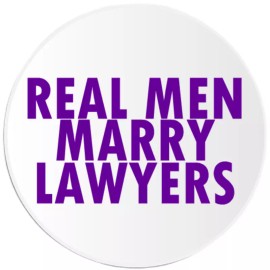 Kiwi Gifts Real Men Marry Lawyers - Circle Sticker Decal 3 Inch