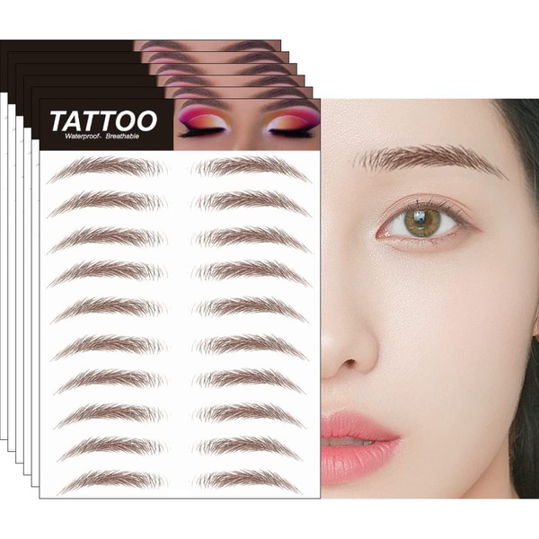 YOYO Eyebrow Seals, 60 Pairs Eyebrow Stickers, Eyebrow Tints, Makeup