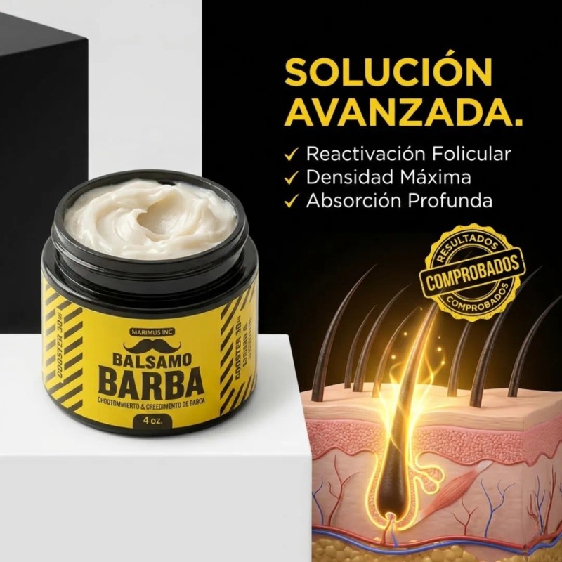 Balsamo Crecer Barba Cubrir Huecos Desde Lavanda