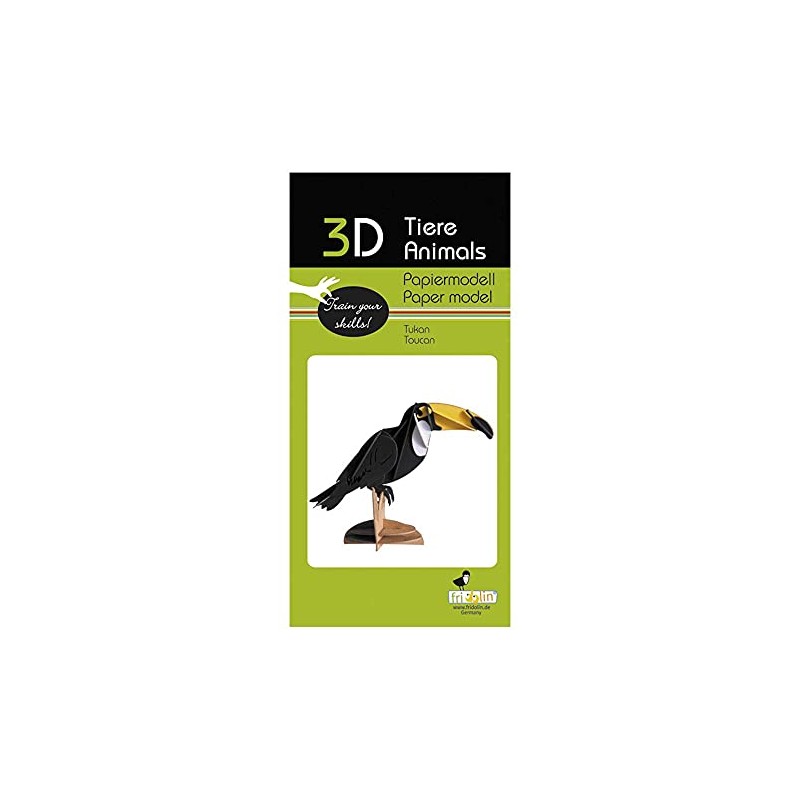 Fridolin 3D Paper Model Toucan