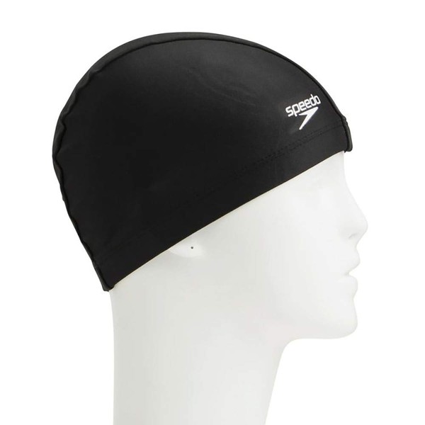 Speedo SE12070 Swim Cap, Tricot Cap, Unisex, Black, Free