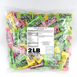 Laffy Taffy Candy, 2lb Bulk Bag (Approx. 90 Pieces), Delicious Soft Taffy Candy, Assorted Fruit Flavors, Individually Wrapped Bulk Candy, The Hampton Popcorn & Candy Company…