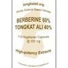 Berberine Extract, 110 Vegetarian Capsules @ 350 mg