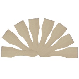 Teemando® 8 wooden raclette scrapers, 13 cm, for coated raclette pans, heat-resistant raclette spatula, sturdy raclette accessories made of domestic beech