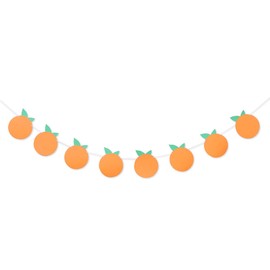 Little Cutie Banner - Little Cutie Baby Shower Decoraciones, Little Cutie is on the Way Banner, guirnalda, decoración de cumpleaños con temática naranja