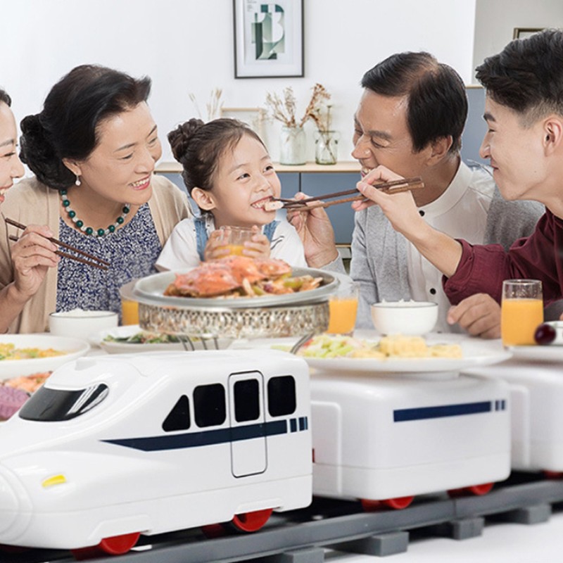 Rotating Sushi Toy Electric Revolving Sushi Toy Rail Train Set