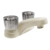 Dura Faucet DF-PL700S-BQ RV Bathroom Faucet with Smoked Acrylic Knobs