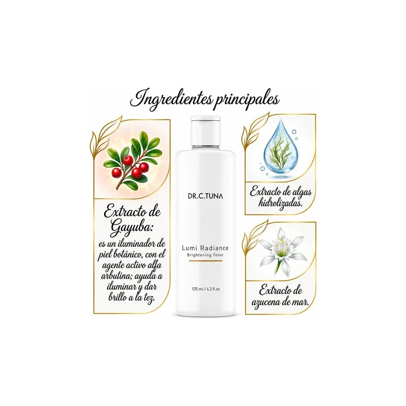 Tónico Iluminador Facial Lumi Brightening 125ml Farmasi