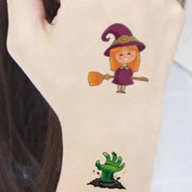 Halloween Tattoo Sticker 10p Copy Sticker Halloween Props WR Type 10 Sheets / 할로윈 타투 스티커 10p 판박이 판박이스티커 할로윈소품 WR타입10시트