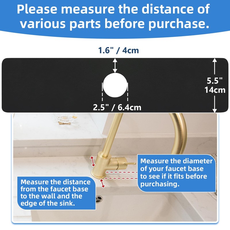 Kitchen Sink Splash Guard - Cut to Fit Splash Guard