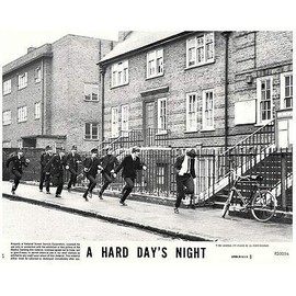 Hard Day's Night Original 1982 re-Release Lobby Card Police Chase The Beatles