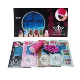 PUEEN Nail Art Stamping THEME PARK GIFT SET 01-4 Theme Park Plates - 125x65mm Unique Nailart Polish Stamping Manicure Image Plate Accessories Kit -BH000859