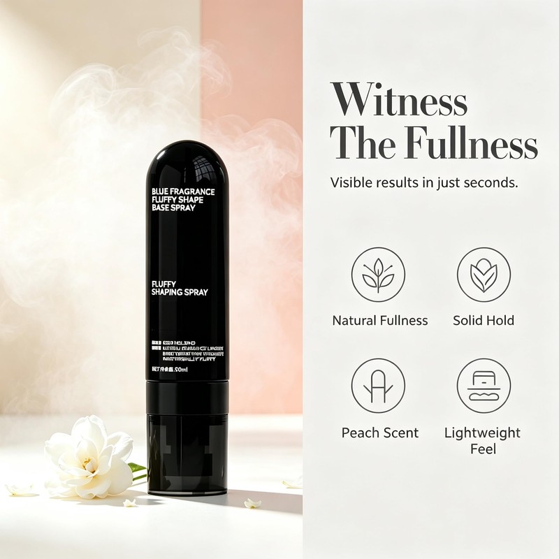 Vibeourplus Hair Spray, Housewor Peach Volumizing Setting Spray, Fluffy Hair