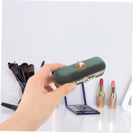 Baluue Portable Lipstick Case for Women Compact Lip Gloss Holder with Unique Patterns Stylish Organizer for Travel Hiking and Parties Purse Essential