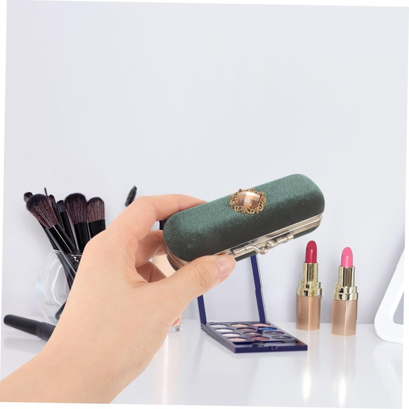 Baluue Portable Lipstick Case for Women Compact Lip Gloss Holder