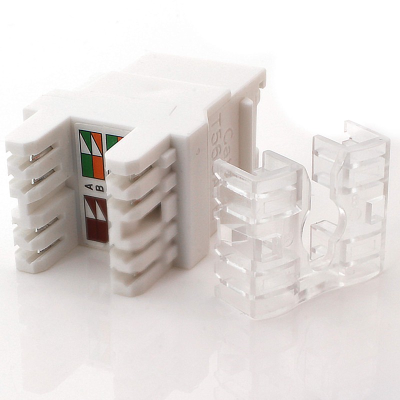 1aTTack.de Cat.6 Keystone insulation displacement connector to RJ45 socket AWG