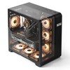 darkFlash ATX Mid-Tower PC Case with Screen, Three Side Glass,