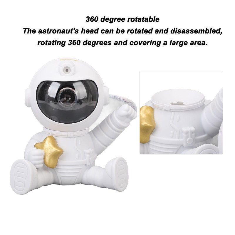 Spaceman Star Projector Night Light LED Remote Control Projection Lamp