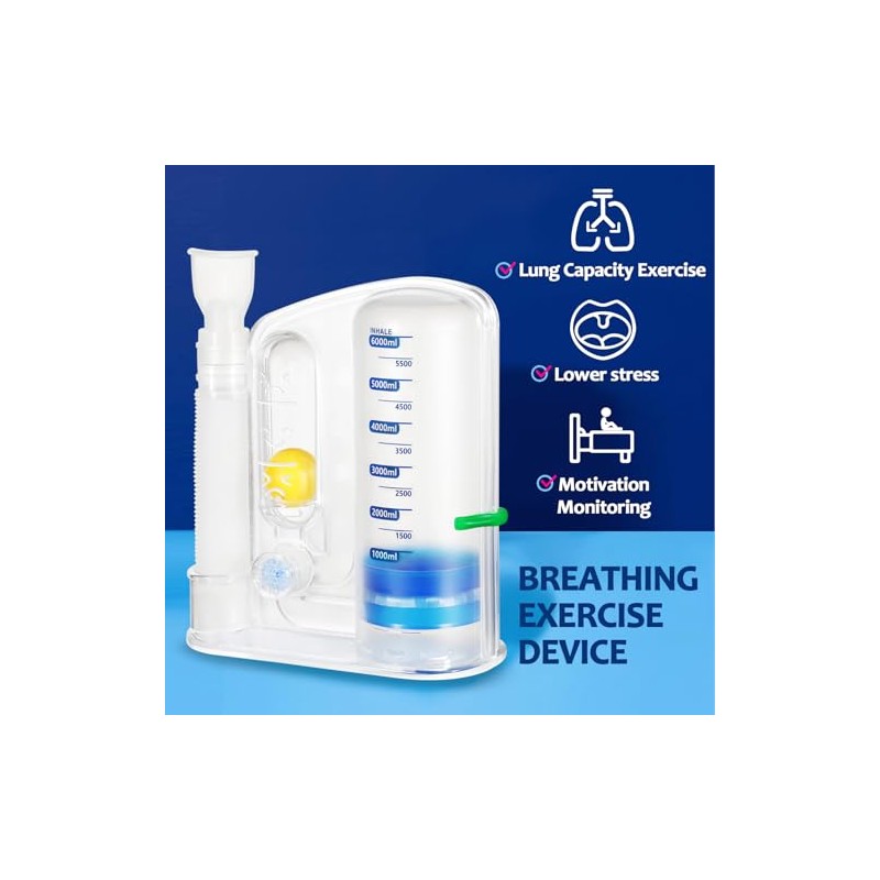 Breathing Exercise Device for Lungs, Lung Exerciser Device – Deep