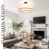 Hamilyeah 20 inch Semi Flush Mount Ceiling Light Fixture with