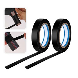 2 Rolls Finishing Tape Tennis Racket, 0.39 Inch × 11 Yards Grip Tennis Finishing Tape PVC Tennis Badminton Racquet Grip Tape Tennis Racket Wrap Grip Vinyl Extra Racquet Tape for Tennis Badminton