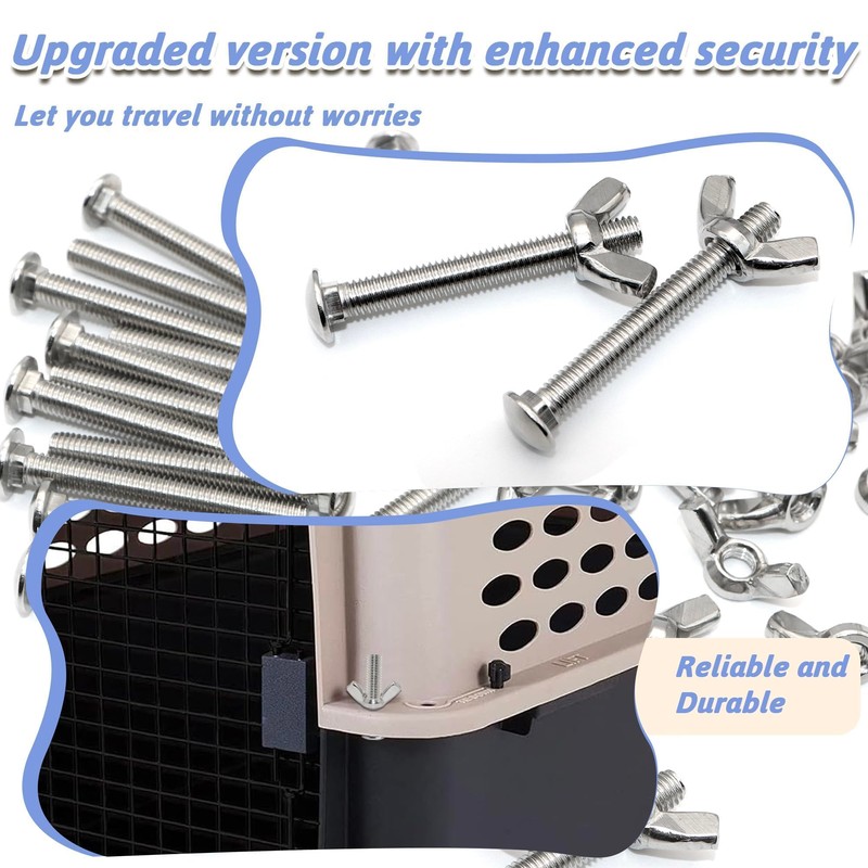 LUTQ 20 Sets Pet Carrier Replacement Fasteners Set - Heavy