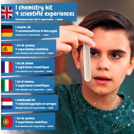 Science4you Chemical Building Kit - Chemistry Laboratory with Experiments for Children from 7 8 9 10+ Years - Safe and Fun Chemical Reactions - Experiment Box for Children Chemistry Beginners