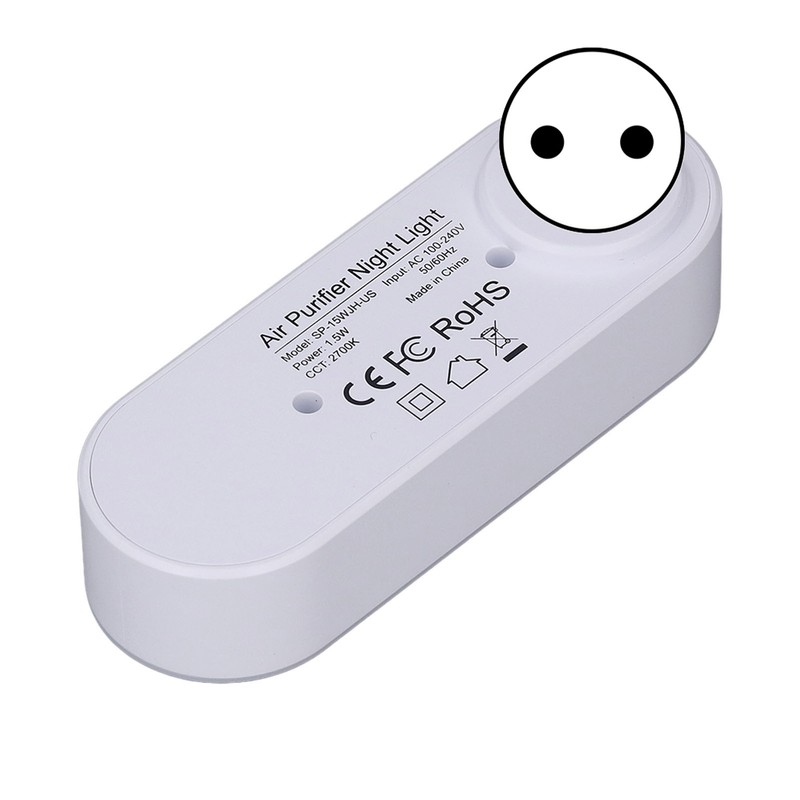 Air Purifier Night Light Small Plug in Negative Ion Generator