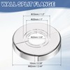 sourcing map Wall Split Flange, 1 Pcs 62x10 mm -