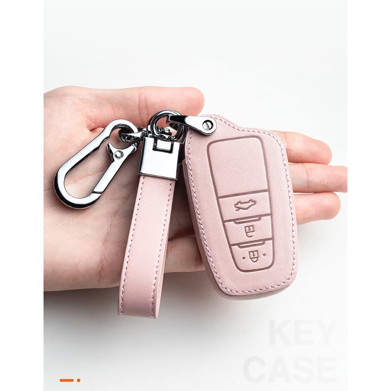 ontto Leather Car Key fob Cover fit for Toyota Camry