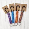 H.N.Z Carabiner Paracord Keychain Keychain Keyring Rainbow pckh-008
