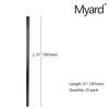 Myard 31 Inches Estate Hollow Square Iron Deck Balusters Furniture