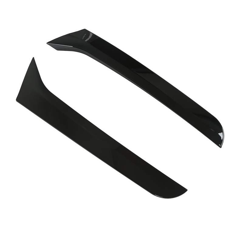 2 Pcs Rear Window Spoiler Glossy Black Left Right Side