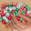 EAI Education Dice: Red/Green/White - Set of 12